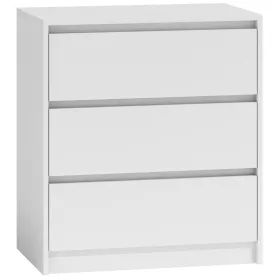  TopEshop Karo Kommode 70 x 43 x 78 cm mattweiß