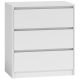  TopEshop Karo Kommode 70 x 43 x 78 cm mattweiß