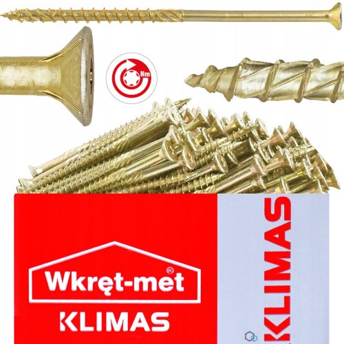 Zimmermannsschrauben für Holz Wkręt-met 6x140 mm 100 Stk.