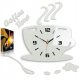 Uhr für zu Hause ModernClock Wanduhr weiß, schwarz 64cm