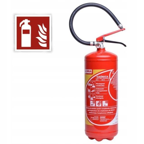 Pulverfeuerlöscher GP6x ABC Feuerlöscher 6 kg NEU + Mark