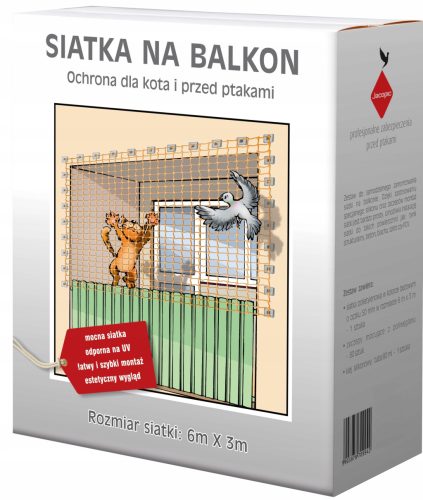  Jacopic Sicherheitsnetz 6 m x 3 m beige
