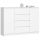  Akord K140 2D 4SZ Kommode 138 x 40 x 99cm mattweiß