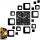  ModernClock Wanduhr, schwarz, 60 cm