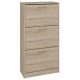  TopEshop Schuhschrank 60 x 116 x 28 cm Sonoma-Eiche