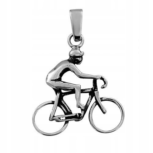  RADFAHRER-ANHÄNGER FAHRRAD RADFAHRER SILBER 925