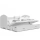  Lucky P2 Ausziehbett, weiß, 200x90cm