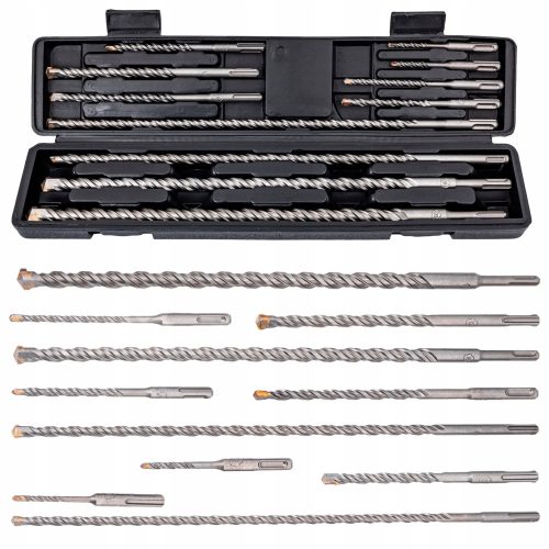 SDS plus Bohrer 5–16 mm, 11 Stück, Bohrer für Beton, Stein