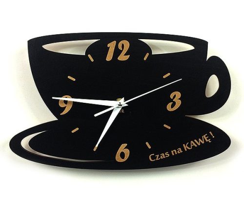 Uhr für zu Hause Fajna Fabryka Wanduhr, schwarz, 30 cm