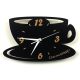 Uhr für zu Hause Fajna Fabryka Wanduhr, schwarz, 30 cm