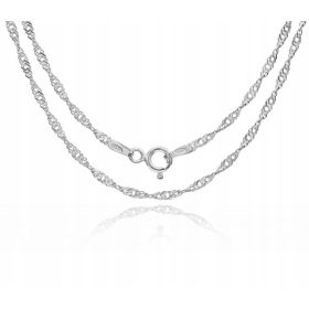  SINGAPUR-KETTE 45 CM SILBER DAMEN NEU 925