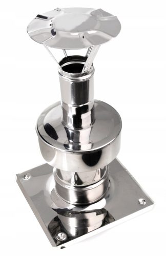 Oberer Abschluss mit BG-Invest Turbo-Sockel 80/125 mm, säurebeständig