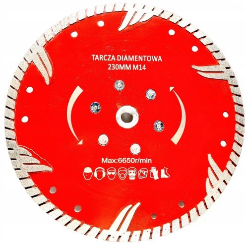 DIAMANTSCHEIBE ZUM TROCKENSCHNEIDEN VON GRANIT 230MM