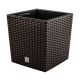  Prosperplast-Blumentopf, 22 cm x 22 x 22,8 cm, Durchmesser 22,3 cm, Kunststoff in Braun- und Beigetönen