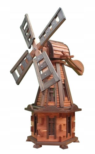  Gartenwindmühlen Holzwindmühle 100 cm, 3 Typen