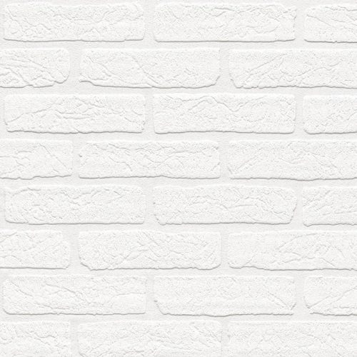 TAPETE PS 9136-30 Steinmauer PURE WHITE BRICK 3D