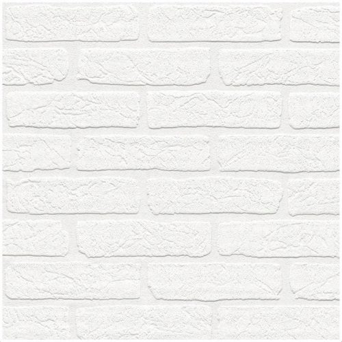 BRICK Tapete Weiße BRICK Vliesmalerei