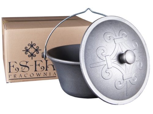  Ungarischer Gusseisenkessel 7l mit Deckel - ES-ER