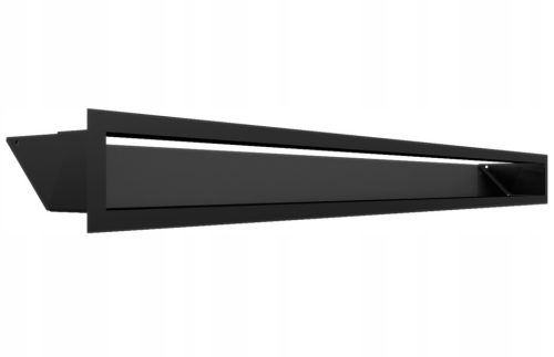 Luftlüftungsgitter Kratki Luft 9x100 cm schwarz