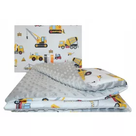  Minky-Decke 100 x 135 + Kissen für Vorschulkinder