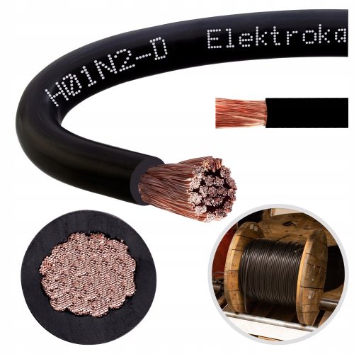 Schweißkabel Elektrokabel 1 m x 10,1 mm x 25 mm²