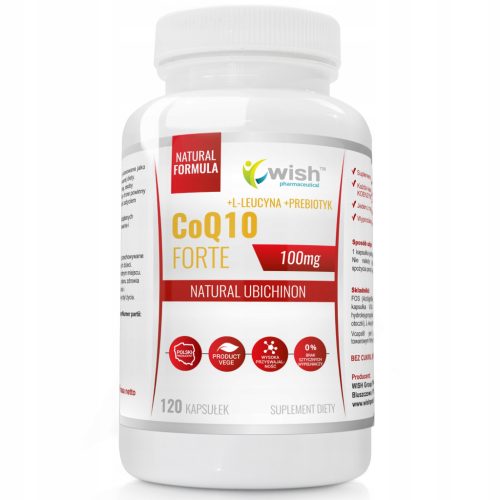 Koenzym Q10 Forte 100mg mit L-Leucin und Prebiotikum - WISH Pharmaceutical