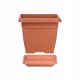  Prosperplast Blumentopf 37 x 30 cm, Kunststoff, Orangetöne