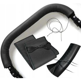  LEDER Lederbesatz für den Kinderwagengriff