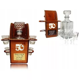    Gläser, Barständer, ein Geschenk zum 50. Geburtstag des Herrn