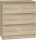  TopEshop MALWA Kommode 70 x 40 x 75 cm Sonoma-Eiche matt