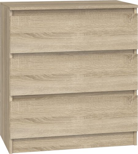  TopEshop MALWA Kommode 70 x 40 x 75 cm Sonoma-Eiche matt