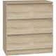  TopEshop MALWA Kommode 70 x 40 x 75 cm Sonoma-Eiche matt