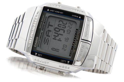  CASIO DB-360-1ADF Herrenuhr Digitalarmband Silber Metall