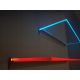 Badezimmerregale LED-Glasregal, beleuchtet, Glasböden 80x20