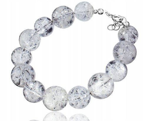  Arande-Silberarmband mit Kristallen, 19 cm. 925