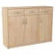  Kommode Schrank 3D3S SONOMA EICHE 110 cm Schubladen und Regal