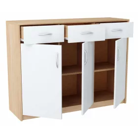    Matkam Kommode MATKAM3D3SB/S 109,3 x 35 x 85cm Sonoma Eiche matt