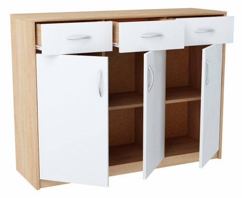  Matkam Kommode MATKAM3D3SB/S 109,3 x 35 x 85cm Sonoma Eiche matt