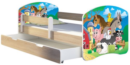  ACMA II Bett 75 x 144 cm Eiche