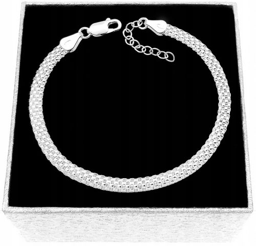  DICKES DAMEN-SILBERARMBAND, DURCHGEBRACHTES ROHR AUS 925er SILBER FÜR EIN GESCHENK