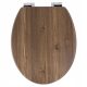 Toilettensitze AWD Interior Toilettensitz aus Walnussholz, MDF in Braun- und Beigetönen