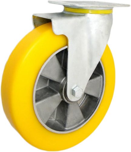 Raddurchmesser 250 mm, Aluminium-Polyurethan, 300 kg drehbar