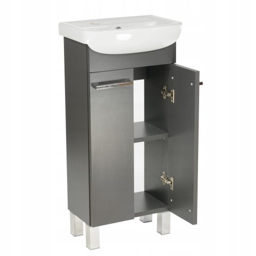 Paplinskimoebel Lugo Schrank mit Waschbecken 40x28,5x84,5 cm Graphit