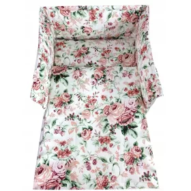  BAUMWOLLBETTWÄSCHE 4EL 100x135 cm mit Schonbezug + Laken