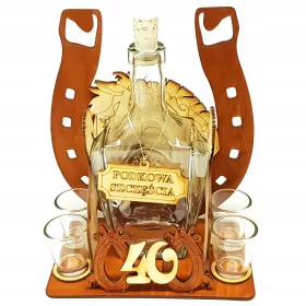  40. GEBURTSTAG GESCHENK HUFEISENKARAFFE 18 30 50 60