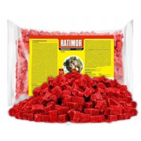   STARKER GIFTWÜRFEL FÜR RATTEN UND MÄUSE RATIMOR 1KG BROMADIOLON WIRKSAM