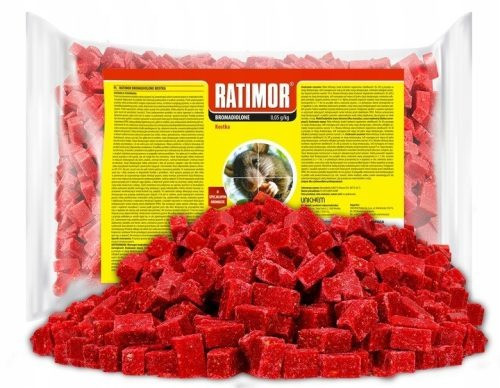 STARKER GIFTWÜRFEL FÜR RATTEN UND MÄUSE RATIMOR 1KG BROMADIOLON WIRKSAM