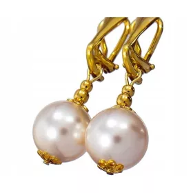  KRISTALLE CLIPS CREME PERLEN GOLD SILBER ARANDE