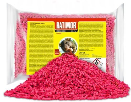 STARKES GRANULAT FÜR MÄUSE RATTENGIFT DDD 1KG RATIMOR BROMADIOLONE