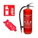 Gaz-tech GP-6x ABC ES Pulverfeuerlöscher 6 kg